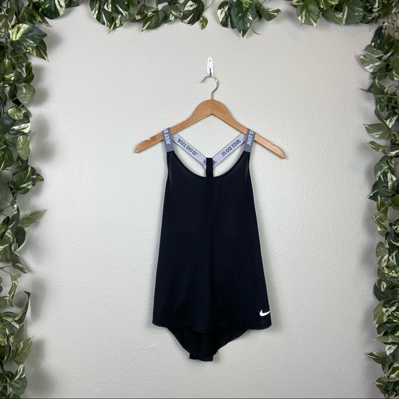 Nike Tops - Nike Pro Racerback Athletic Tank Top Black/Grey